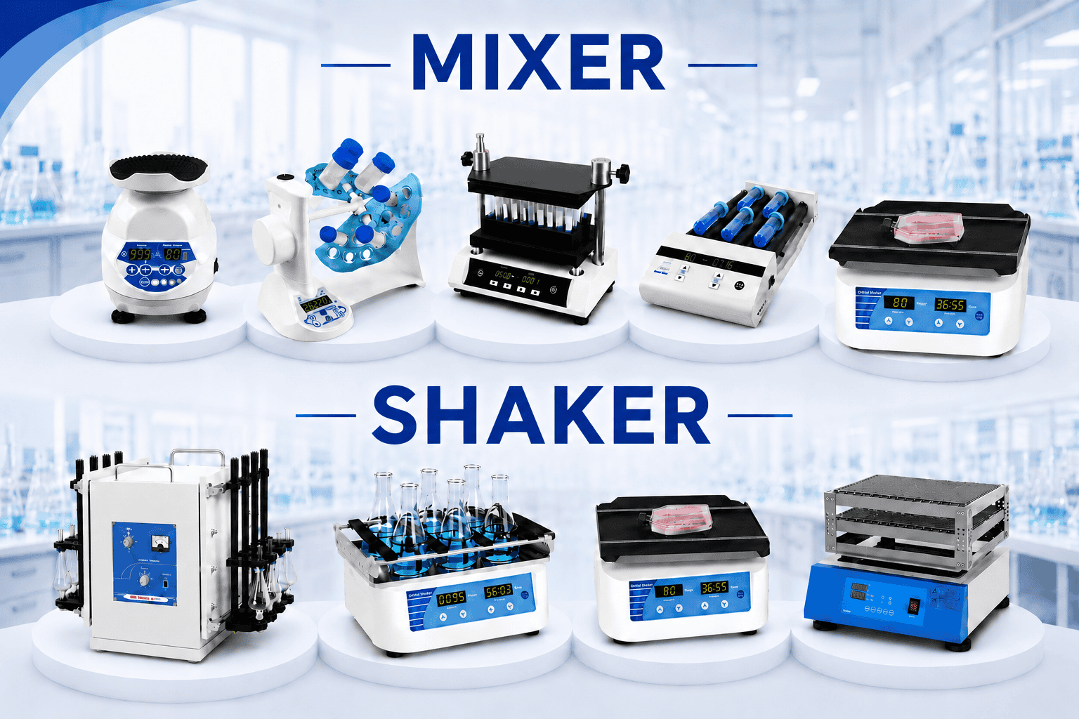 Shaker Mixter เครื่องกวนสารละลาย เครื่องเขย่าสารละลาย Shaker Mixer