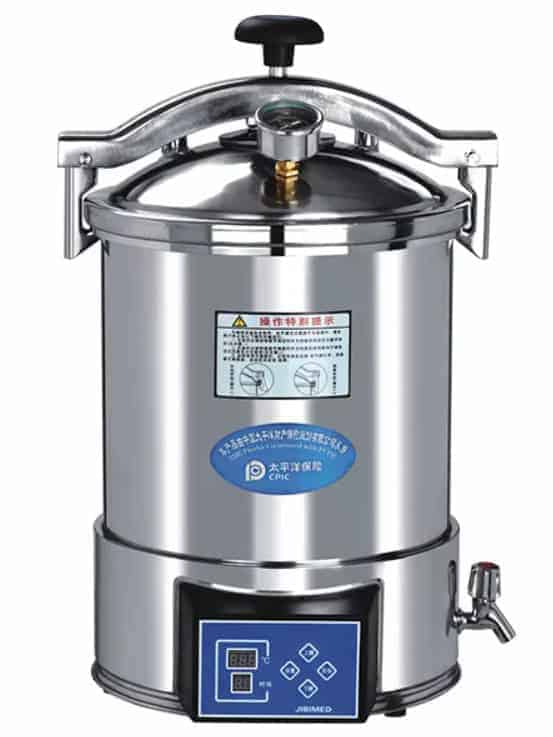Portable Pressure Steam Sterilizer/Autoclave) เครื่องนึ่งฆ่าเชื้อไอน้ำแรงดันแบบพกพา เครื่องนึ่งฆ่าเชื้อ หม้อนึ่งฆ่าเชื้อไอน้ำความดันสูง ขนาด18 ลิตร 24 ลิตร รุ่น YX-18HDD YX-24HDD