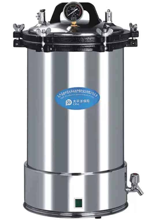 Portable Pressure Steam Sterilizer / Autoclave เครื่องนึ่งฆ่าเชื้อไอน้ำแรงดันแบบพกพา เครื่องนึ่งฆ่าเชื้อ หม้อนึ่งฆ่าเชื้อไอน้ำความดันสูง ขนาด 18 ลิตร 24 ลิตร รุ่น YX-18LD YX-24LD