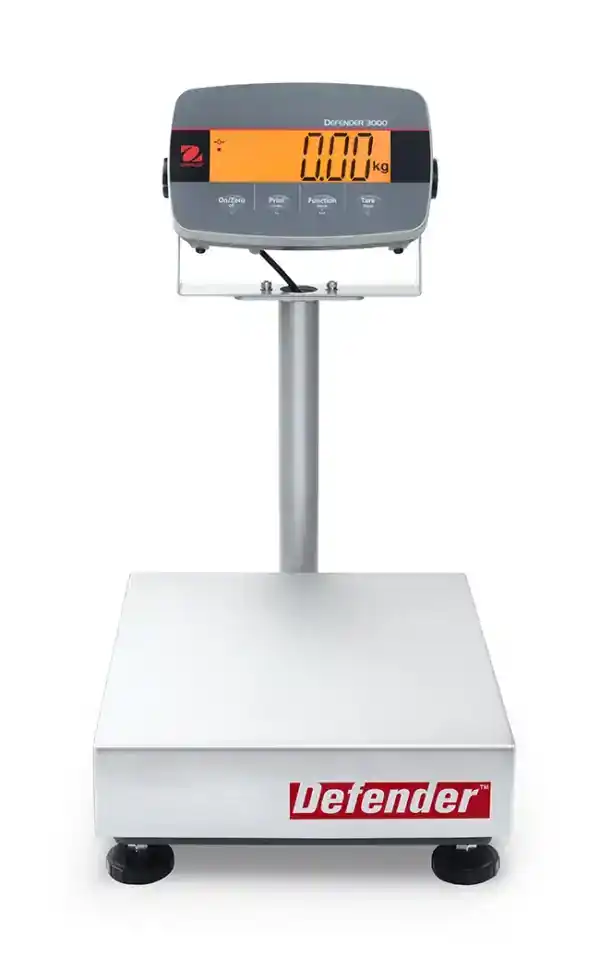 Bench Scales Balance เครื่องชั่งแบบวางพื้น กันน้ำ ยี่ห้อ OHAUS รุ่น i-D33P30B1R1 (Defender 3000)