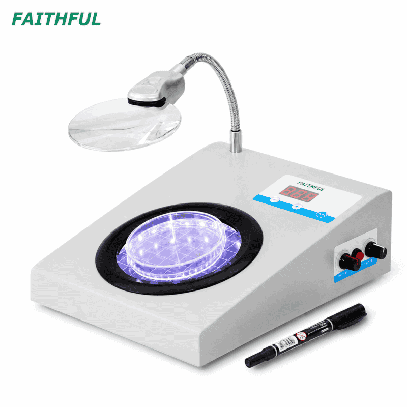 Colony Counter Colonometer เครื่องนับจำนวนโคโลนีจุลินทรีย์ ยี่ห้อ Faithful รุ่น FJ-2S