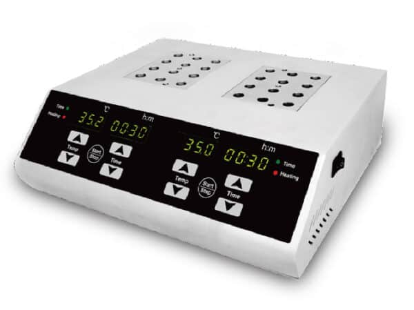 Dual Control Dry Bath Incubator Heating block เครื่องให้ความร้อนหลอดทดลอง ยี่ห้อ MIULAB รุ่น DKT200-2A