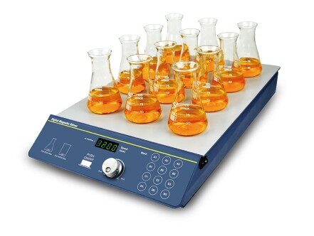 Multi-Positon Magnetic Stirrer เครื่องกวนสารละลาย 12 ตำแหน่ง ยี่ห้อ MIULAB รุ่น SP-300