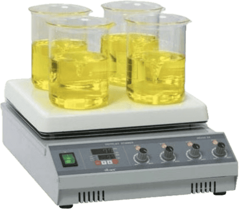 Multi-position Hotplate Stirrer เครื่องกวนสารพร้อมให้ความร้อนหลายตำแหน่ง ยี่ห้อ MTOPS รุ่น HS334-04