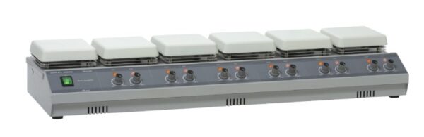 Multi-position Hotplate Stirrer เครื่องกวนสารพร้อมให้ความร้อนหลายตำแหน่ง ยี่ห้อ MTOPS รุ่น HS12-06P