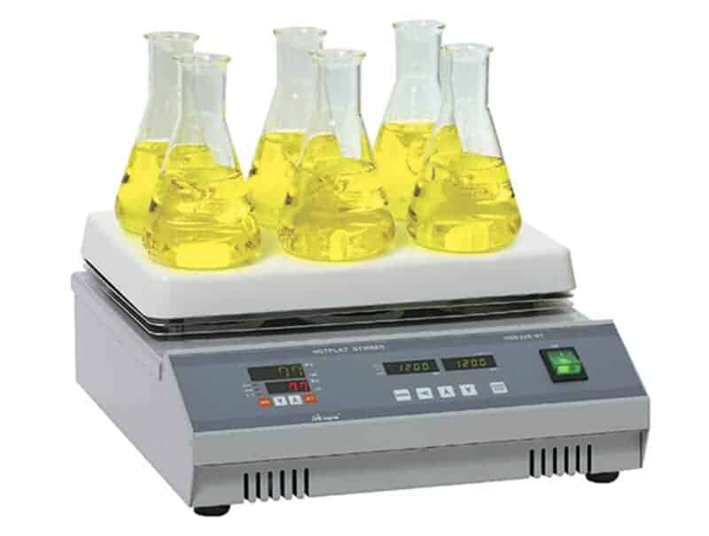 Multi-position Hotplate Stirrer เครื่องกวนสารพร้อมให้ความร้อนหลายตำแหน่ง ยี่ห้อ MTOPS รุ่น HSD326-01