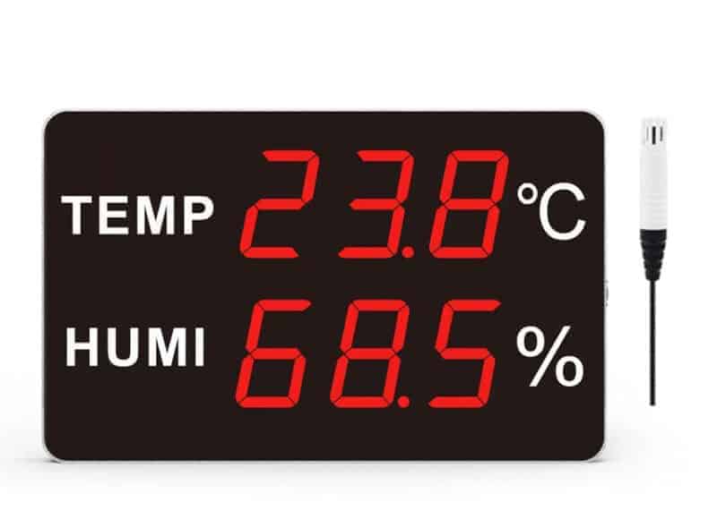 LED Display Temperature and Humidity meter thermo hygrometer เครื่องวัดอุณหภูมิและความชื้นขนาดใหญ่ ยี่ห้อ Huato รุ่น HE250A