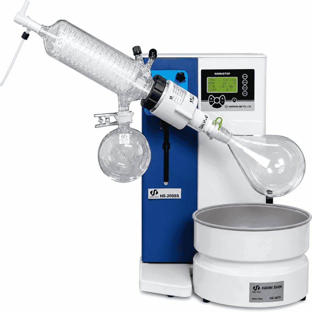 Rotary Evaporator เครื่องกลั่นระเหยสารแบบหมุน ยี่ห้อ Hahnshin รุ่น HS-2005S(CE)