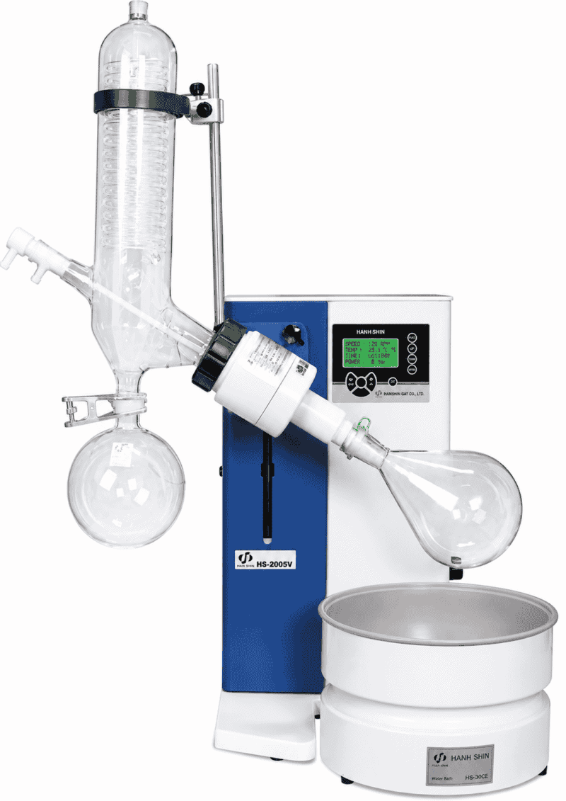 Rotary Evaporator เครื่องกลั่นระเหยสารแบบหมุน ยี่ห้อ Hahnshin รุ่น HS-2005V (CE)