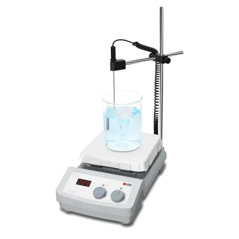 Hotplate Stirrer With 7 Inch Ceramic Plate เครื่องกวนสารพร้อมให้ความร้อน Dlab MS7-H550-S