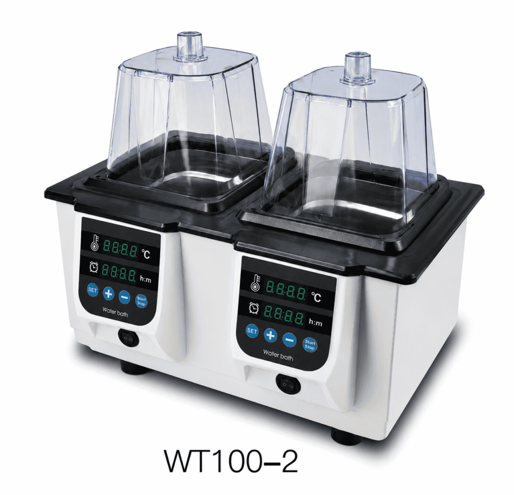Water bath อ่างน้ำควบคุมอุณหภูมิ ยี่ห้อ Miulab รุ่น WT100-2 ขนาด 2 ลิตร จำนวน 2 หลุม
