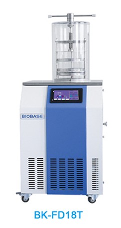 Freeze Dryer เครื่องทำแห้งแบบแช่เยือกแข็ง ฟรีซดราย ยี่ห้อ Biobase รุ่น BK-FD18S BK-FD18P BK-FD18T BK-FD18PT